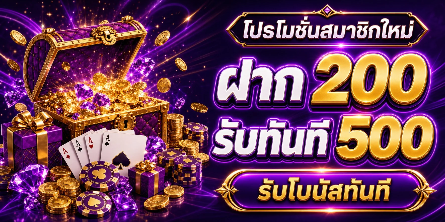 โปรโมชั่นและโบนัสสมาชิก Wandee289 ฝากถอนอัตโนมัติ